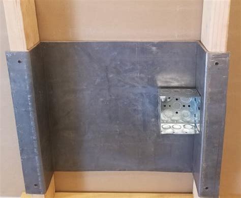 how to wrap electrical box with lead installation|lead lined access panels.